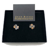 Joan Rivers Earrings Rhinestone Vintage