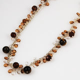 Joan Rivers Brown Crystal Necklace