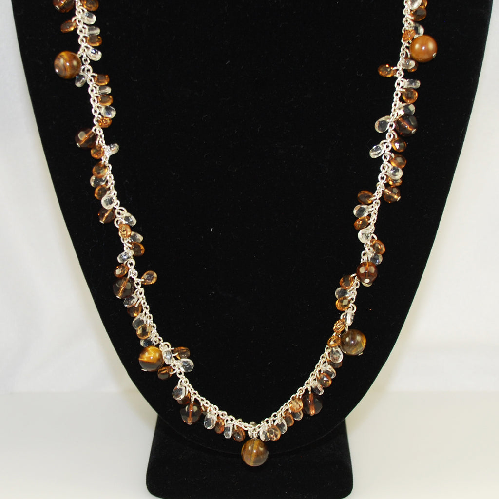 Joan Rivers Tiger's Eye Necklace