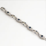 Joan Rivers Sapphire Rhinestone Bracelet