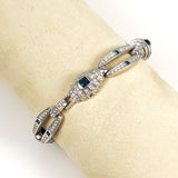 Joan Rivers Sapphire Rhinestone Bracelet