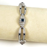 Joan Rivers Sapphire Rhinestone Bracelet