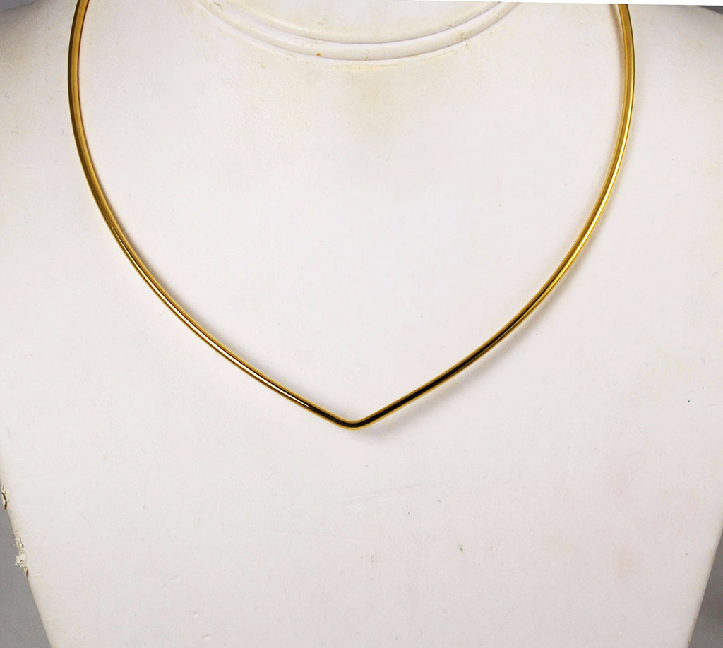 Joan Rivers Gold Hook-On Wire Necklace