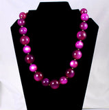Joan Rivers Purple Lucite Moonglow Necklace