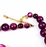 Joan Rivers Purple Lucite Moonglow Necklace Hangtag