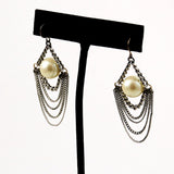 Kenneth Cole Silver Pearl Earrings