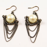 Kenneth Cole Silver Pearl Earrings