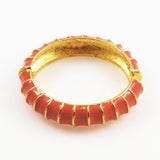 Kenneth J Lane Coral Enamel Bracelet