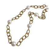 Kenneth J. Lane Pearl & Twisted Rope Necklace 