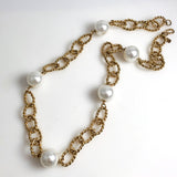 Kenneth J. Lane Pearl & Twisted Rope Necklace 