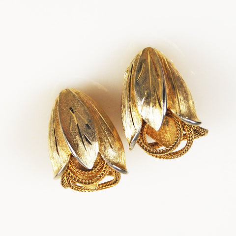 Kramer Gold Earrings Clip On