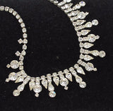 Kramer Rhinestone Necklace Vintage 1940's