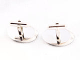Back of Jacques Kreisler Craft Stainless Steel Cuff Links