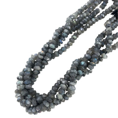 Labradorite Faceted Rondelle Bead Strands Gemstone