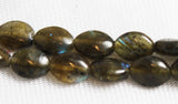 Labradorite Polished Oval Bead Strands Gemstone