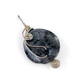 Labradorite Silver Wire Wrapped Pendant