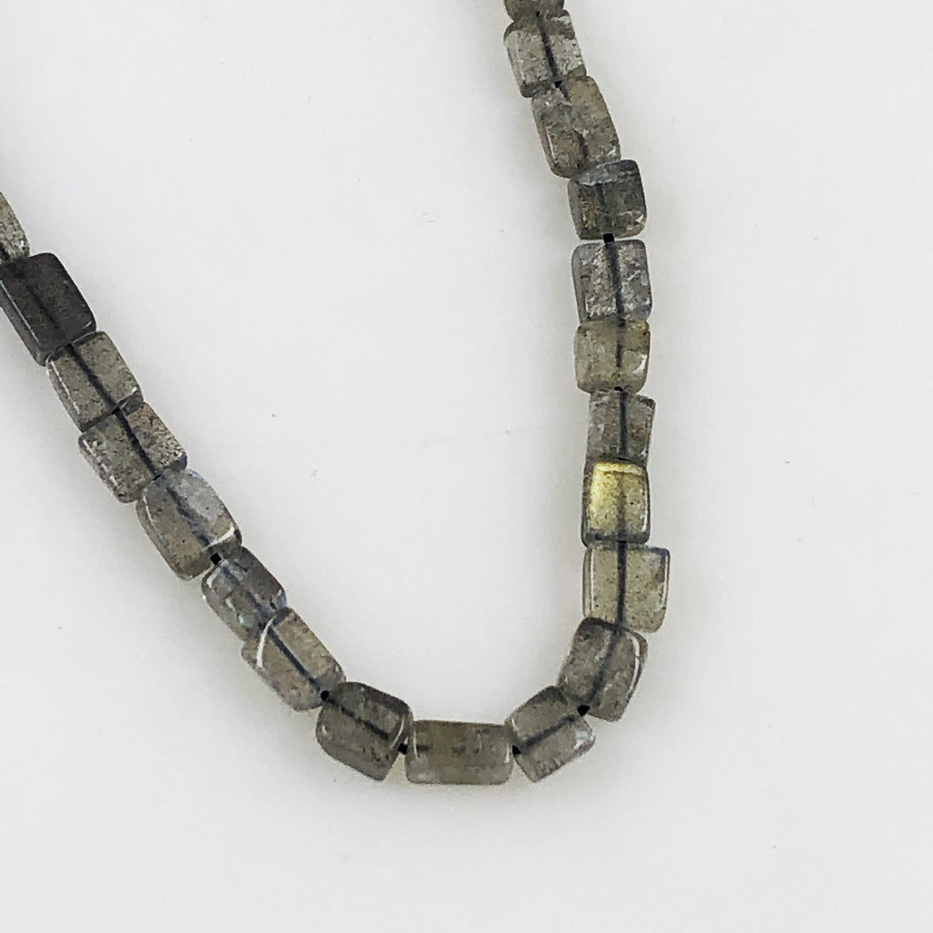 Labradorite Small Rectangle Bead Strands Gemstone