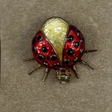 Jelly Belly Enamel Lady Bug Brooch