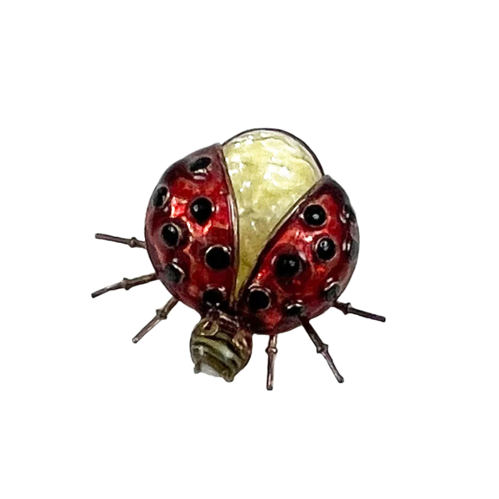 Jelly Belly Enamel Lady Bug Brooch