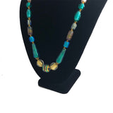 Italian Lamp Work Colorful Glass Beaded Necklace