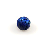 Lapis Carved Round Bead 16mm
