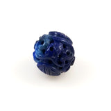 Lapis Carved Round Bead 16mm