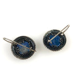 Lapis Sterling Pierced Earrings Vintage