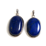 Large Lapis & Sterling Pendant