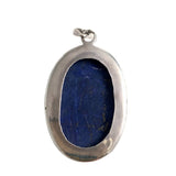 Large Lapis & Sterling Pendant
