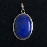 Large Lapis & Sterling Pendant