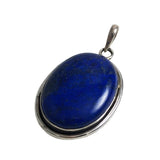 Large Lapis & Sterling Pendant
