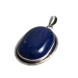 Large Lapis & Sterling Pendant