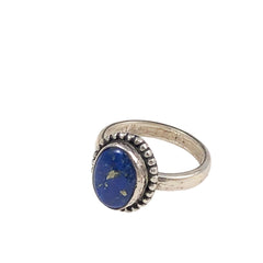 Lapis Sterling Silver Ring 7½