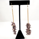 Purple Coral Earrings