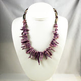 Lavender Branch Coral Necklace 