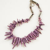 Lavender Branch Coral Necklace Vintage
