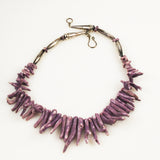 Lavender Branch Coral Necklace Vintage