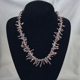 Purple Branch Coral Necklace Vintage