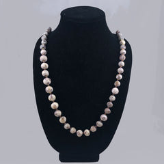 Lavender Coral Long Necklace Vintage