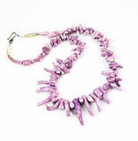 Rare Lavender Branch Coral Necklace 
