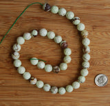Lemon Chrysoprase (Citron) Faceted Round Beads - 10mm