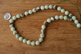 Lemon Chrysoprase (Citron) Faceted Round Beads