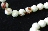 Lemon Chrysoprase (Citron) Faceted Round Beads