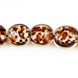 Leopard Glass Lamp Work Beads 