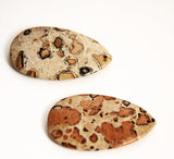 Leopard Skin Jasper Teardrop Pendant