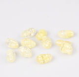 Light Yellow Lamp Work Glass Beads 