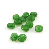 Lamp Work Lime Green Beads 11mm