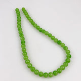 Lime Green Glass Beads 8mm Rounds
