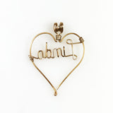 Gold Filled Linda Heart Pendant