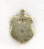 Back of Linderhof, Germany Travel Shield Silver Charm